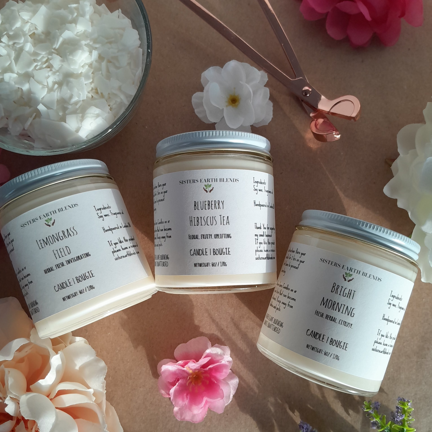 Blueberry Hibiscus Tea Candle Blend 6oz